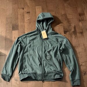 Nike Men's Green/Gray Full-Zip Hoodie